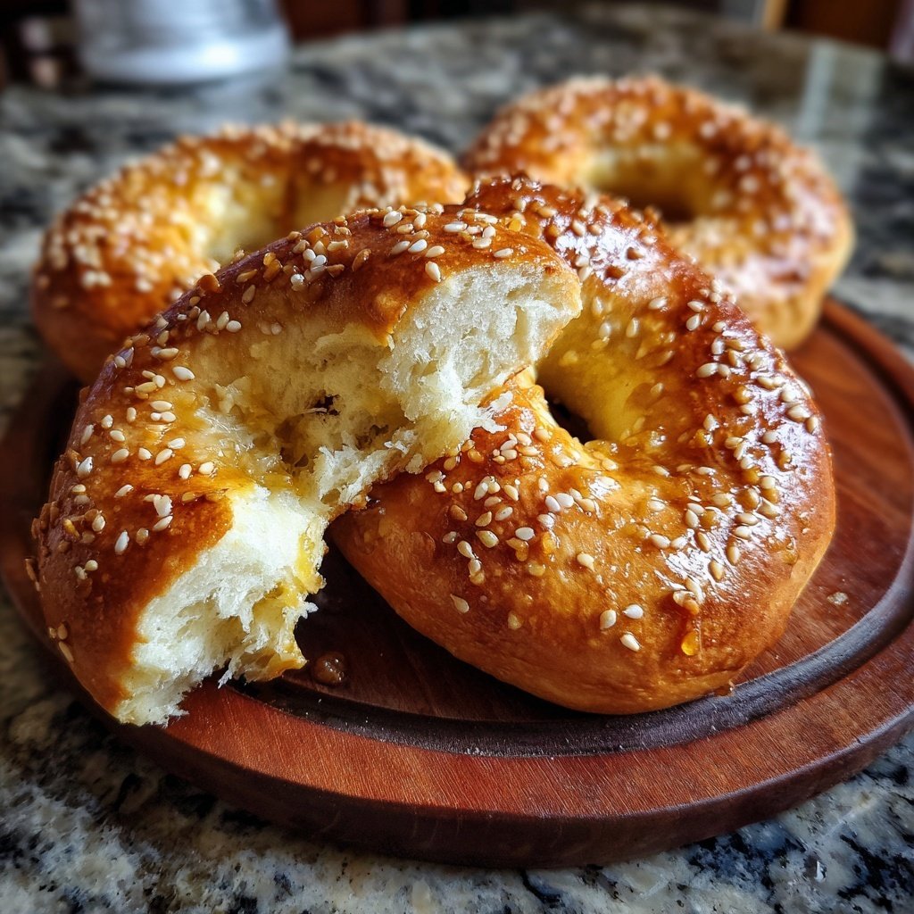Soft Yogurt Bagels Oven Baked