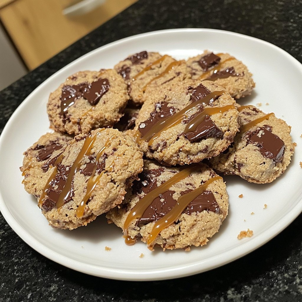Salted Caramel Chocolate Cookies