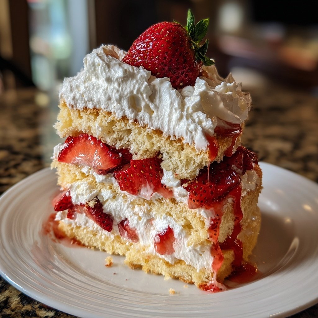 Strawberry Shortcake With Pound Cake