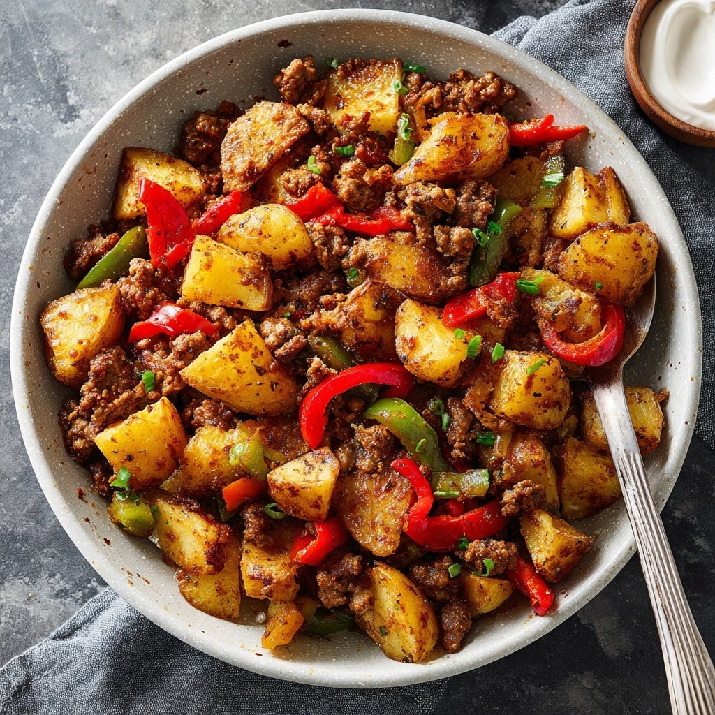 Ground Beef Skillet with Potatoes