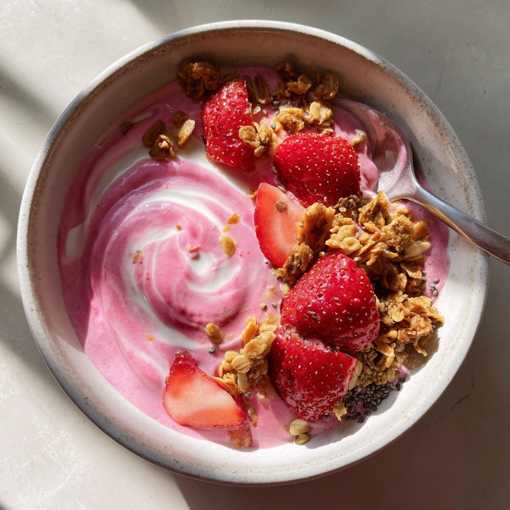 Strawberry Yogurt Smoothie Bowl