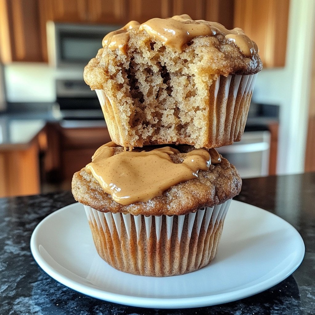 Healthy Peanut Butter Banana Muffins