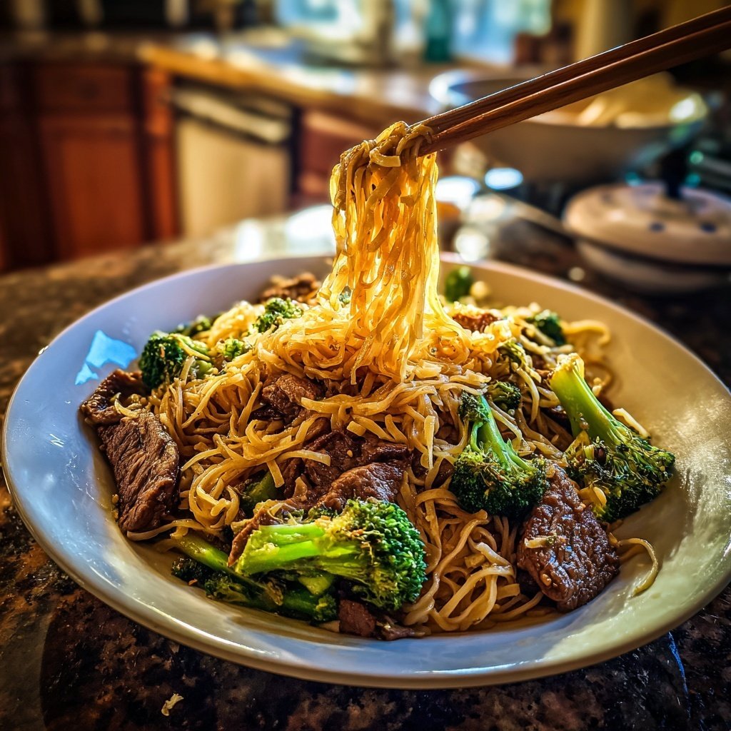 Beef And Broccoli Rice Noodles