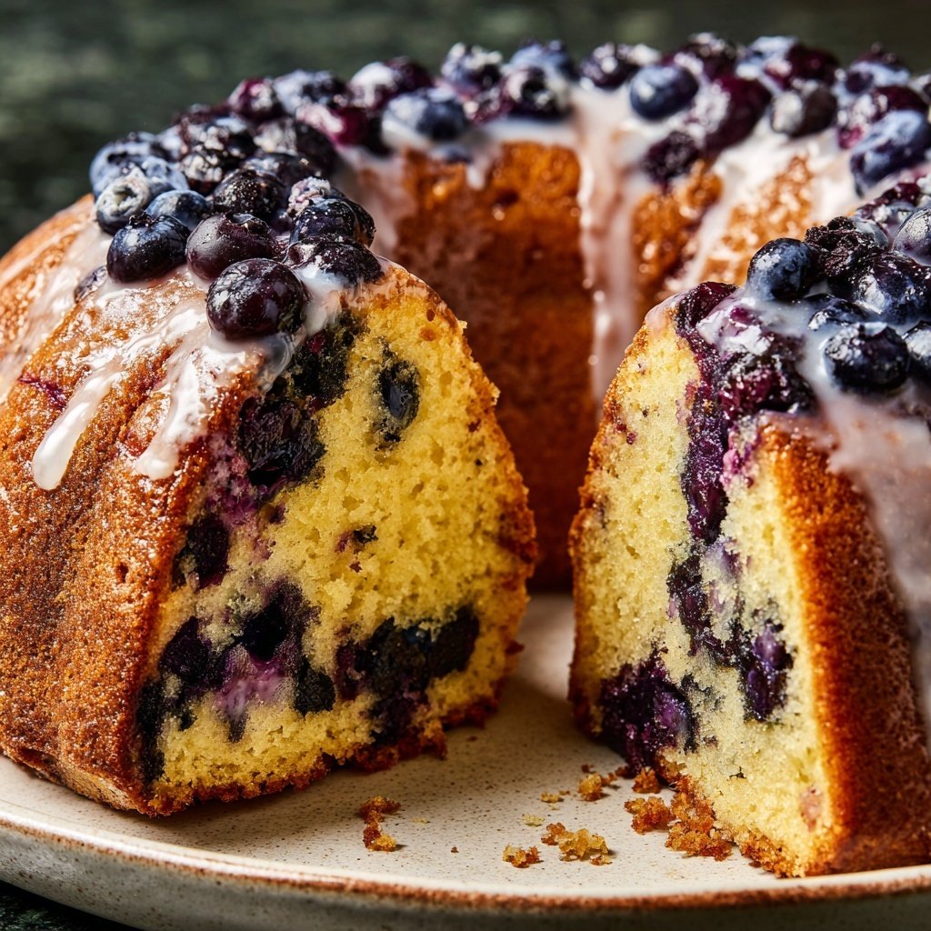 Blueberry Lemon Pound Cake